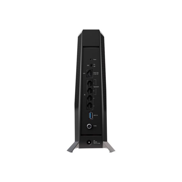 NETGEAR Nighthawk AX6000 Dual Band Wireless and Ethernet Cable Modem Router, Black (CAX80) - Image 3